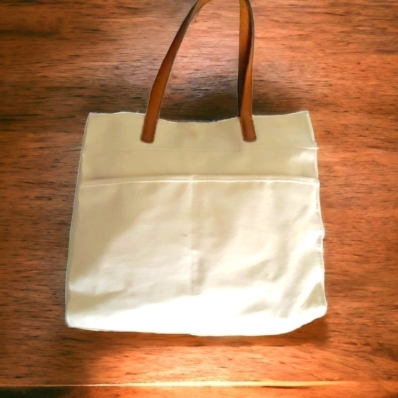 Time & Tru ‘We Are All in This Together’ Canvas Tote Bag with Rainbow Design - Picture 2 of 2